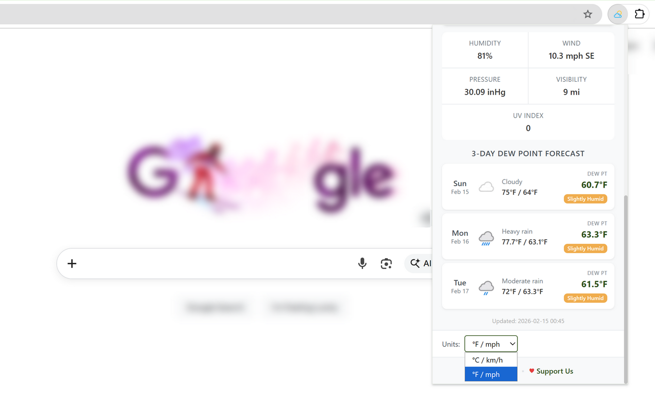Dew Point Forecast screenshot 4