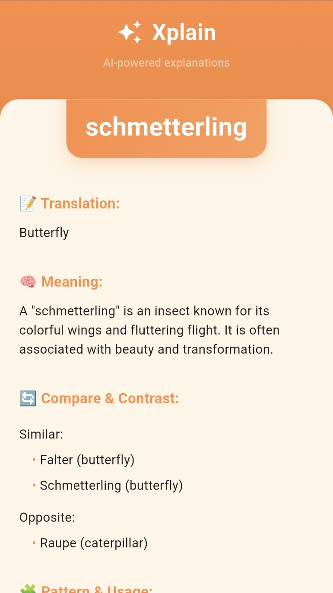 Xplain Language screenshot 1